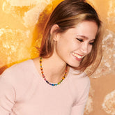 Coeur de Lion GeoCube Fresh Rainbow Necklace